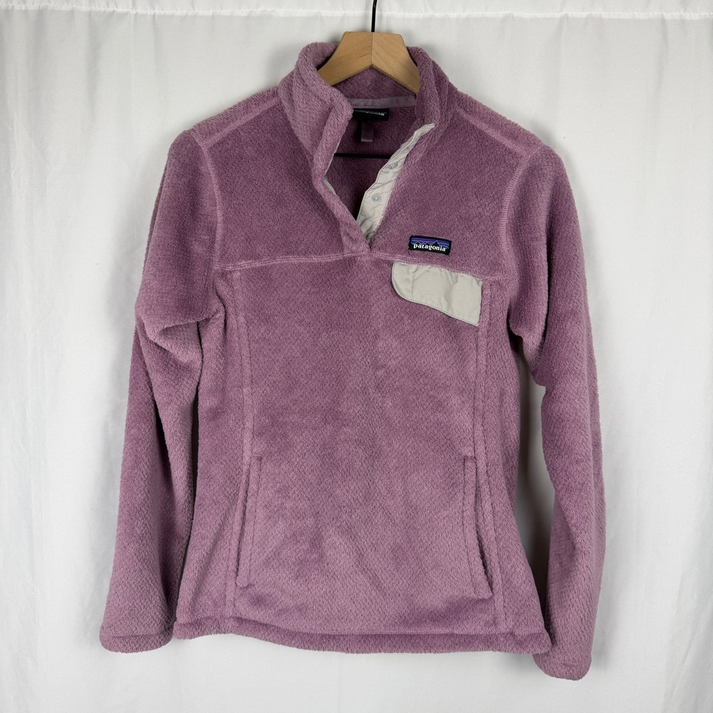Patagonia Re-Tool Snap-T Pullover Women Small Purple Fleece STY25443 Gorpcore